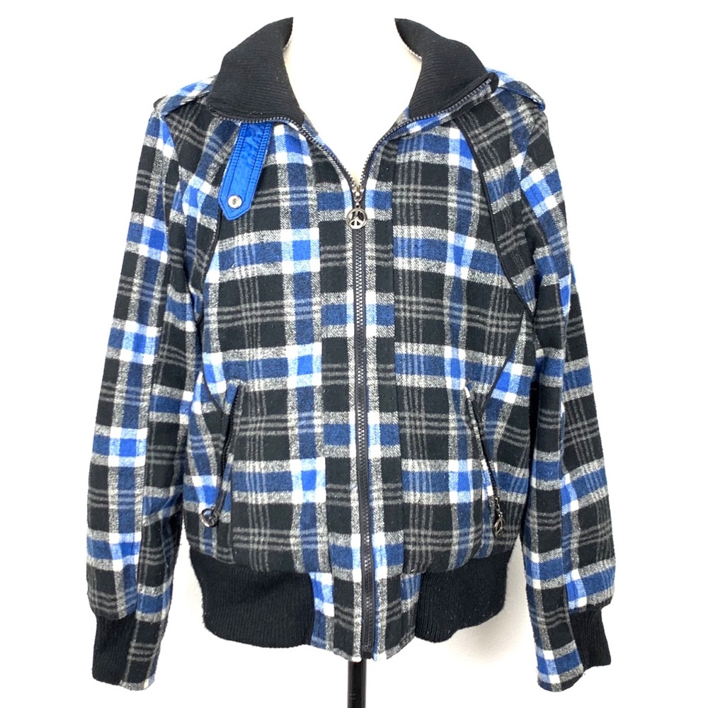 Pink Soup plaid jacket size 1X